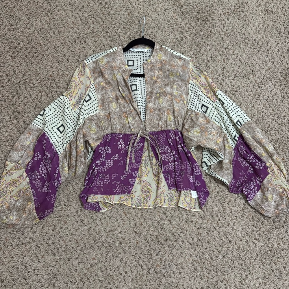Zara blouse XS oversized